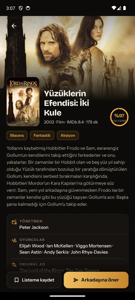 MovieRat film detay sayfası: özet, puan ve izleme seçenekleri